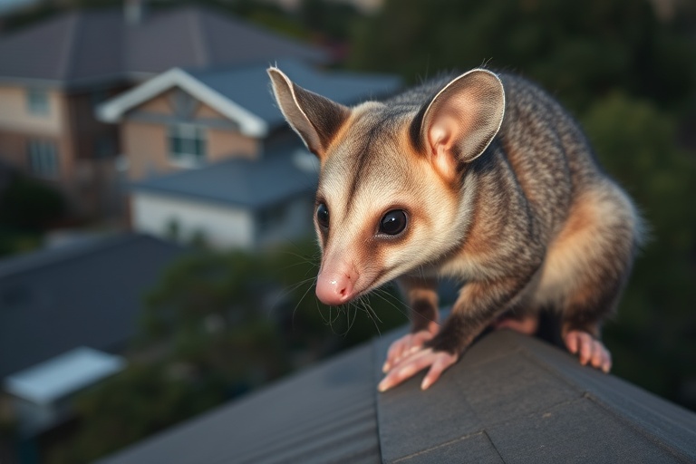 Possum in Highton residential area